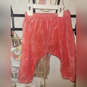 EUC Lulaland Brooklyn Baby Girl 12 months velvet pants boutique